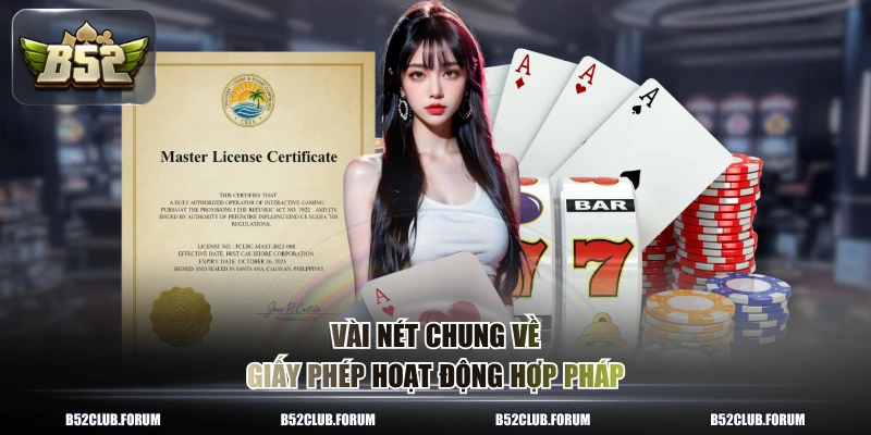 Vài nét chung về giấy phép hoạt động hợp pháp